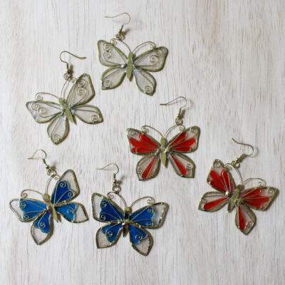 Butterfly Dangle Hook Earrings